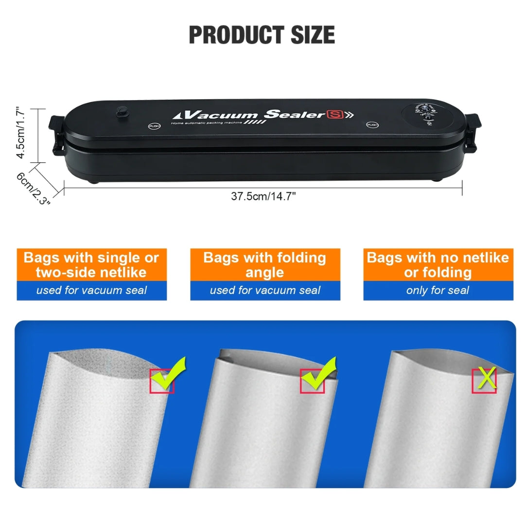 Vacuum Sealer Machine Mini Fresh Food Saver Home Kitchen Medicine Chemical Industry Full-Automatic Vacuum Sealer