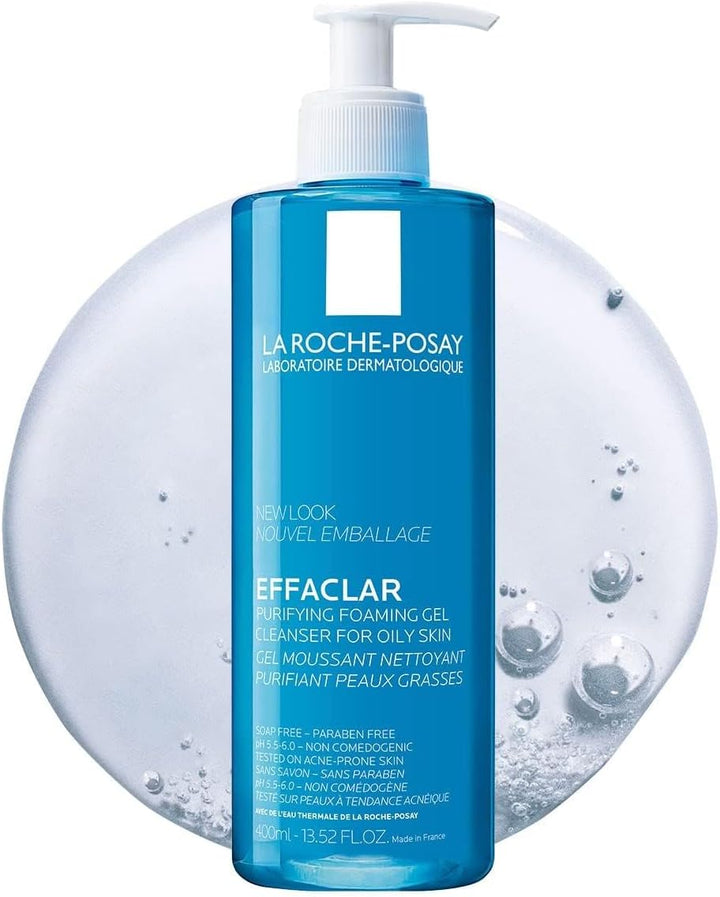La Roche-Posay Effaclar Purifying Foaming Gel For Oily Sensitive Skin For Unisex - 13.5 Oz Ge