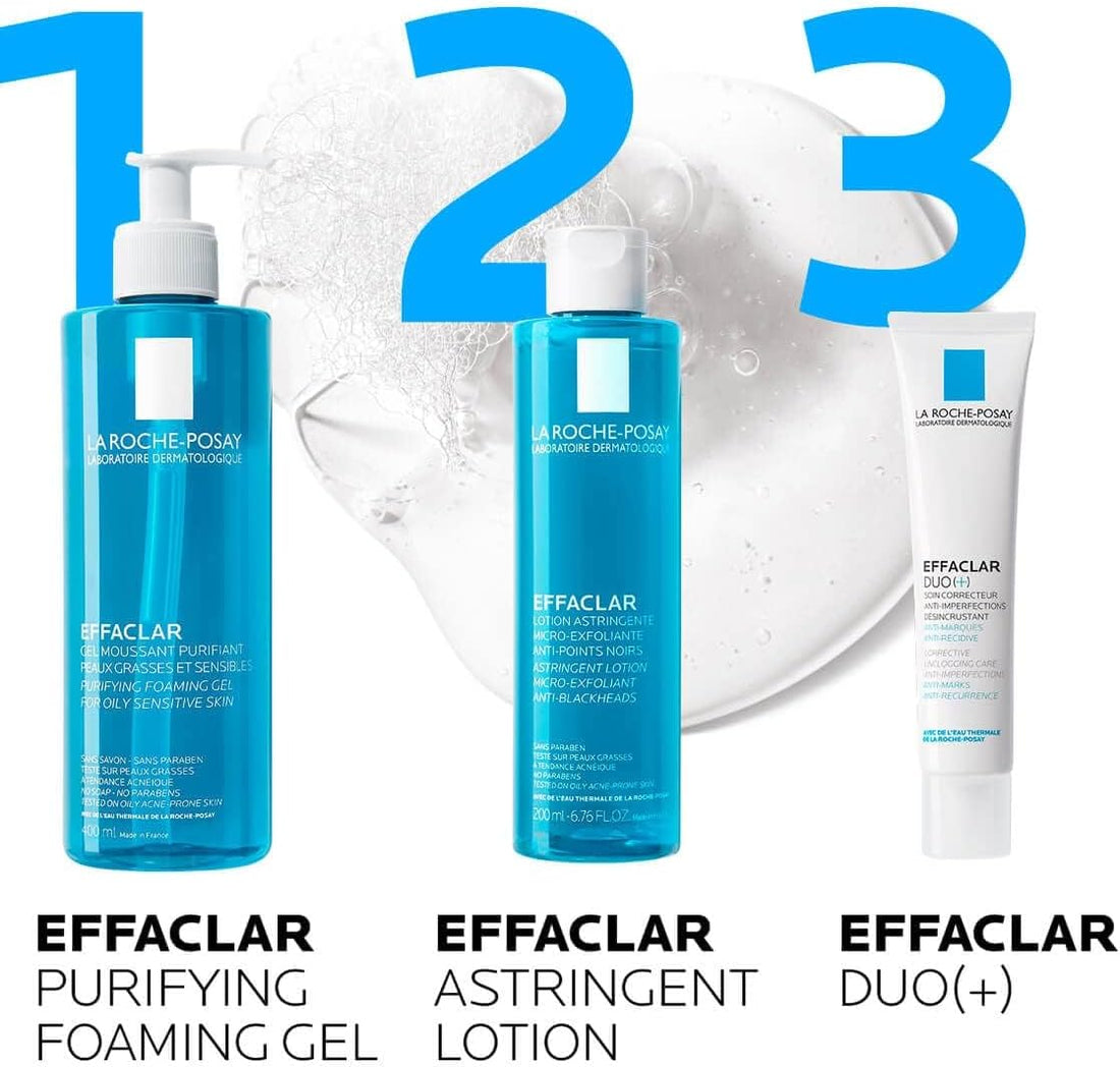 La Roche-Posay Effaclar Purifying Foaming Gel For Oily Sensitive Skin For Unisex - 13.5 Oz Ge