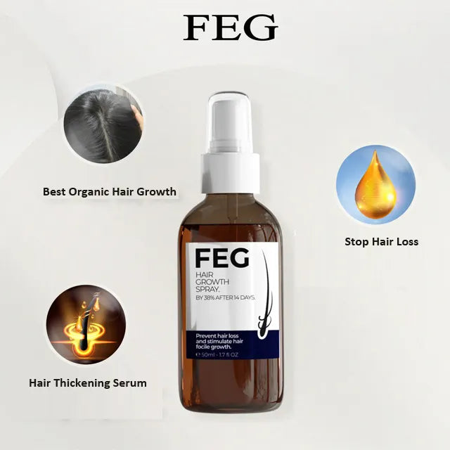 FEG  Treatment Growth Hair Reduce Loss Hair Growth Spray Water Base Natural Hair Growth