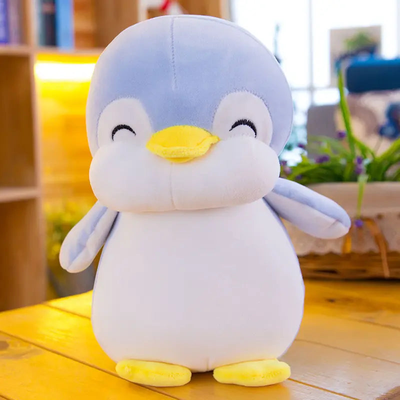 Penguin Plush Toy Gery Blue Pink Penguin Stuffed Animal Toys Sea Life Aquarium Souvenirs Soft Animal Pillow Gift